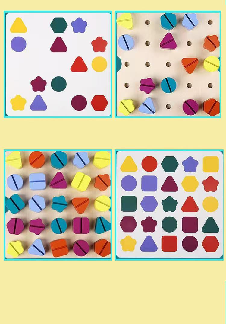 LYNETTE'S TOYS Montessori Screw Driver Board Set for Toddlers – Montessori Learning Toy for Toddlers 3+ | STEM Shape Sorter & Fine Motor Skills Activity | Safe, Durable, Travel-Friendly