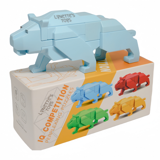 Lynette's Toys 3D Puzzle Animal Blocks Toy -Brain Game and Travel for Kids Aged 6+ Toy Brain Bolt Montessori Toys(RANDOM COLOR)